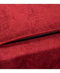 POLTRONA LETTO "QUEEN" IN TESSUTO BURGUNDY, 77x77X85 CM
